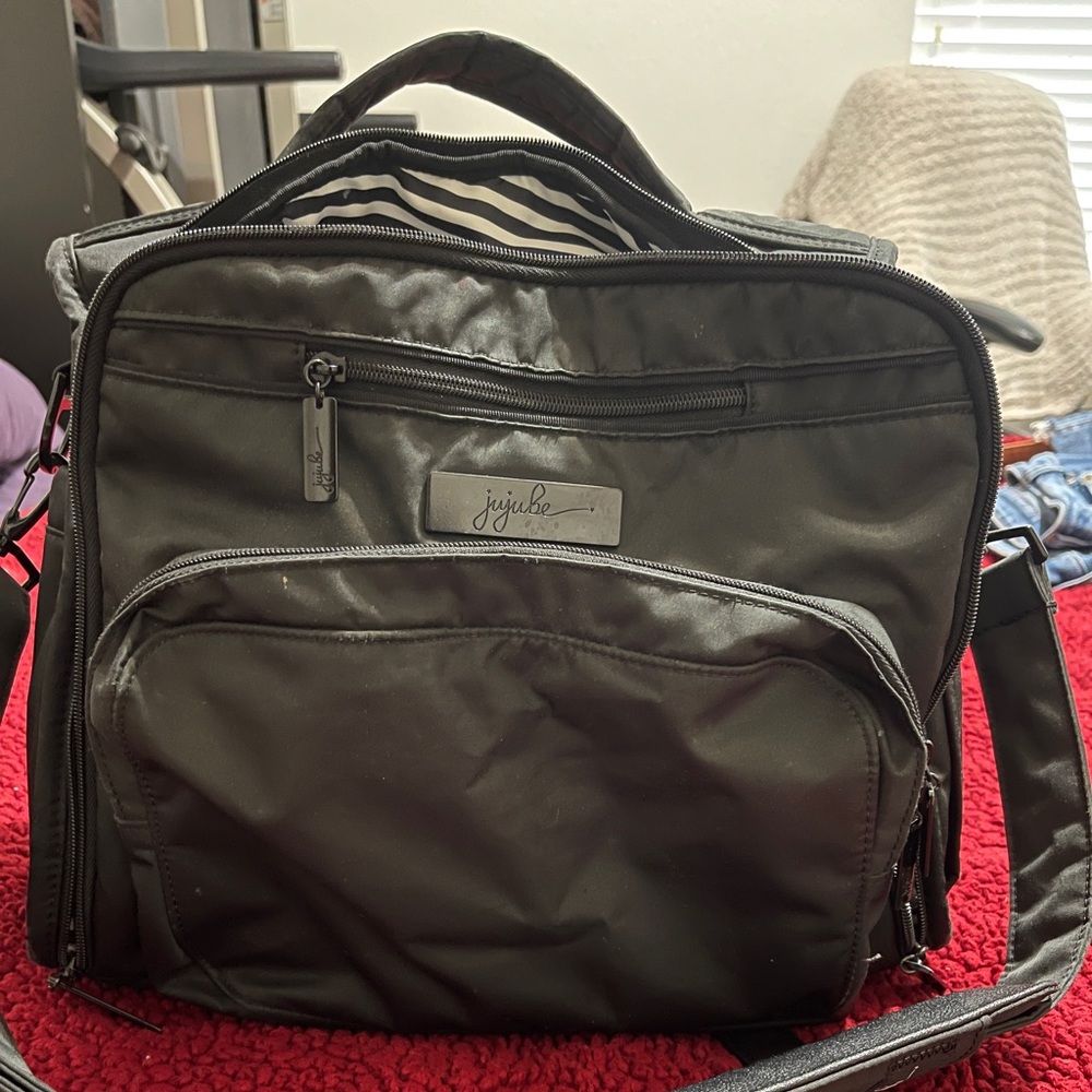 COPY - Jujube black bff diaper bag can be worn like a backpack or strap